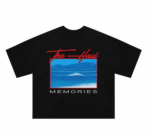 Remera Paradise Negra Frente